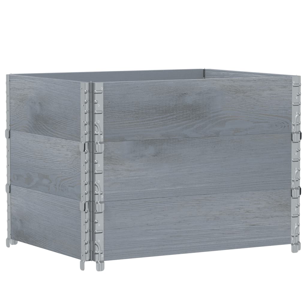 VIDAXL -Planungsbox 80x60 cm Festkiefergrau