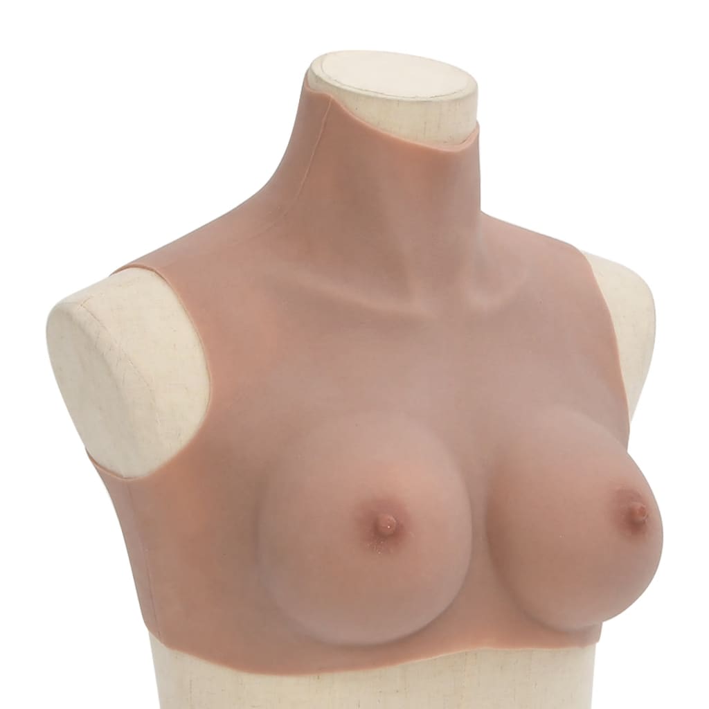 VidaXL Brustprothese C-Cup Silikon braun