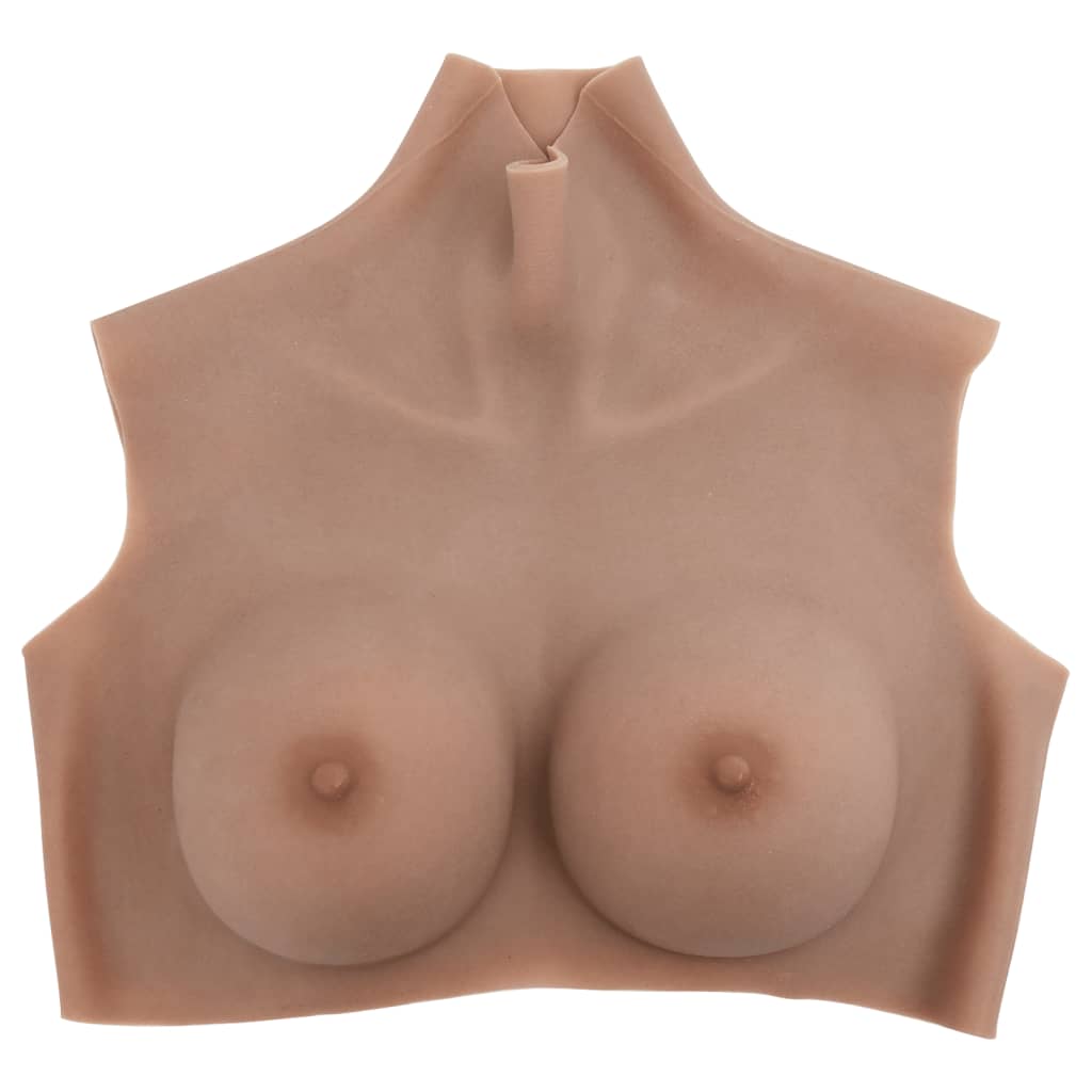 VidaXL Brustprothese C-Cup Silikon braun