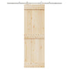 Vidaxl Schiebetürteile Set 200 cm Edelstahl Silberfarbe