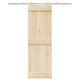 Vidaxl Schiebetürteile Set 200 cm Edelstahl Silberfarbe