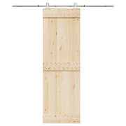 Vidaxl -Schiebetürteile 183 cm Edelstahl Silberfarbe - afbeelding 1