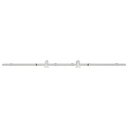 Vidaxl Schiebetürteile Set 200 cm Edelstahl Silberfarbe - afbeelding 2