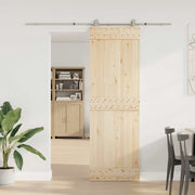 Vidaxl Schiebetürteile Set 200 cm Edelstahl Silberfarbe - afbeelding 3