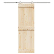 Vidaxl Schiebetürteile Set 200 cm Edelstahl Silberfarbe - afbeelding 1