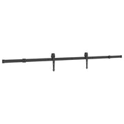 Vidaxl -Box mit Teilen für Schiebetür 213,5 cm Stahl schwarz - afbeelding 2