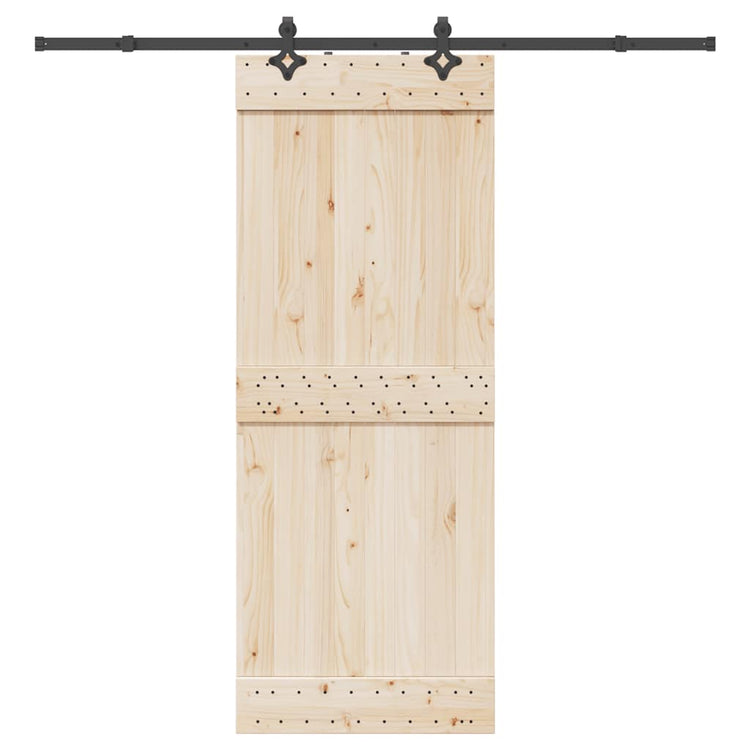 Vidaxl -Box mit Teilen für Schiebetür 213,5 cm Stahl schwarz