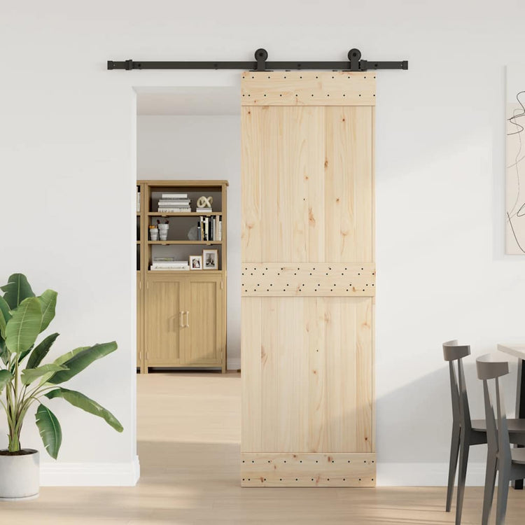 Vidaxxl Box mit Teilen für Schiebetür 152,5 cm Stahl schwarz