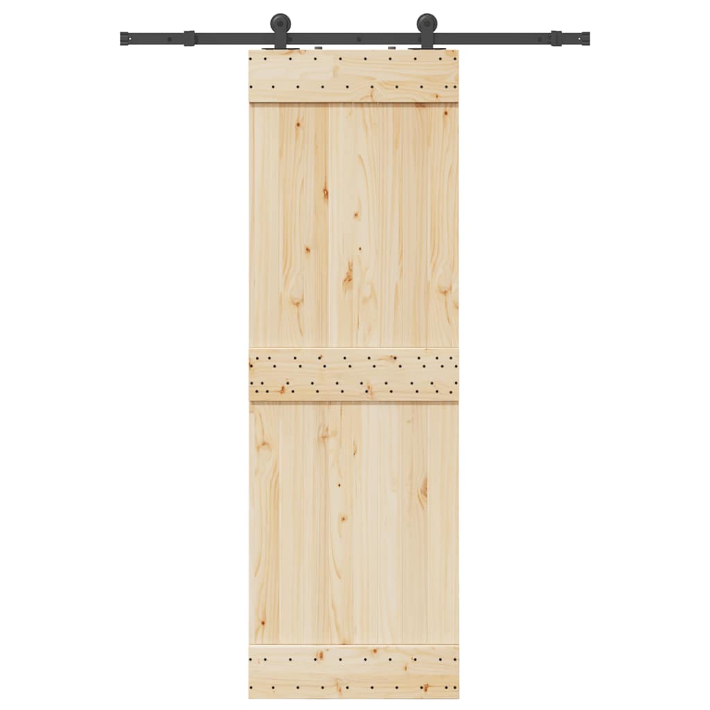 Vidaxxl Box mit Teilen für Schiebetür 152,5 cm Stahl schwarz
