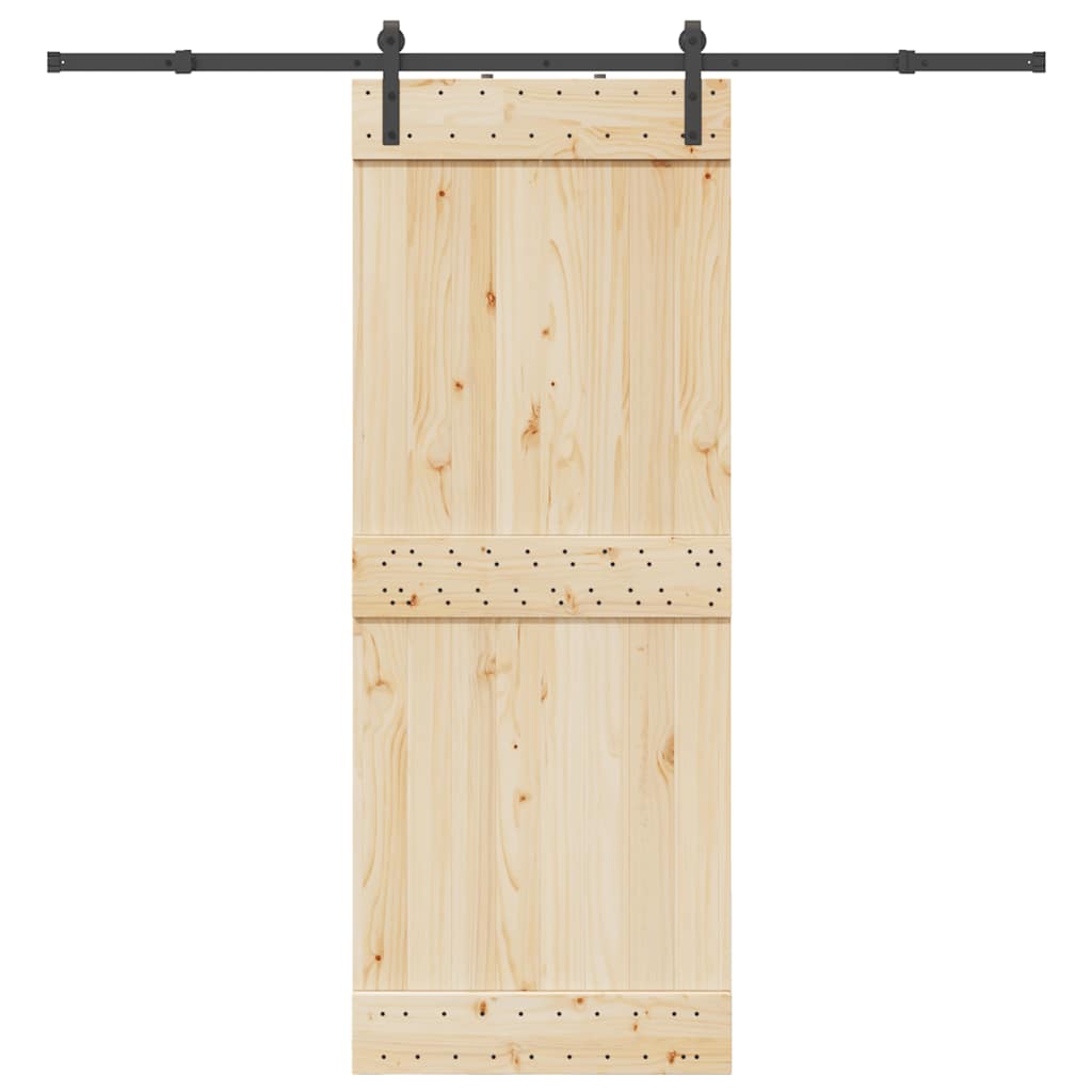 Vidaxl -Box mit Teilen für Schiebetür 213,5 cm Stahl schwarz