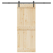 Vidaxl -Box mit Teilen für Schiebetür 213,5 cm Stahl schwarz - afbeelding 1