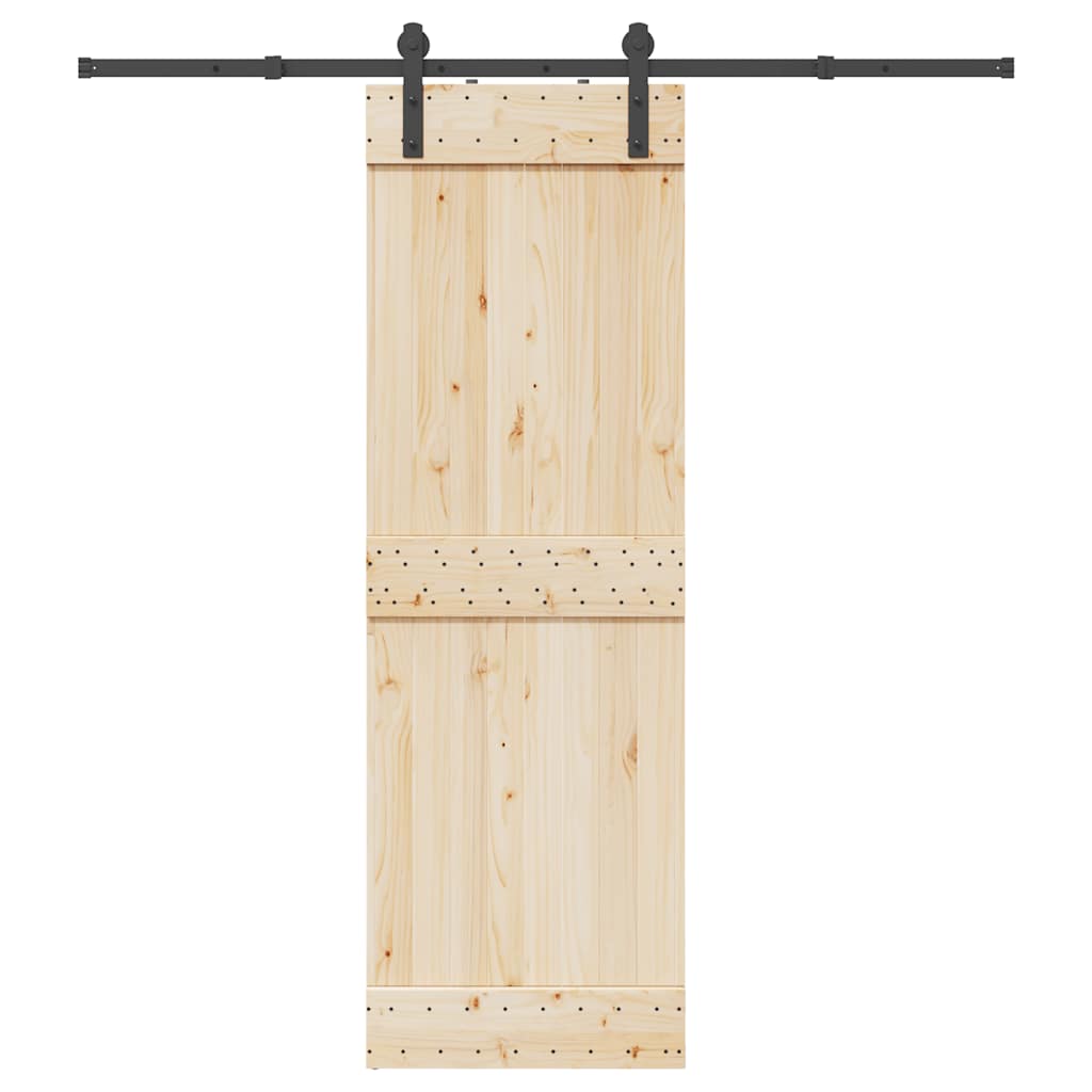 Vidaxl -Box mit Teilen für Schiebetür 200 cm Stahl schwarz