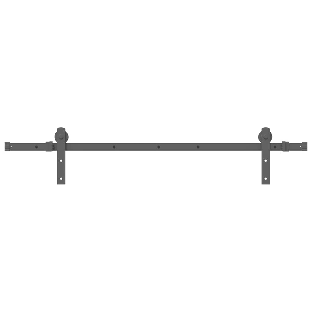 Vidaxl -Box mit Teilen für Schiebetür 152 cm Stahl schwarz