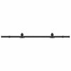 Vidaxl -Box mit Teilen für Schiebetür 183 cm Stahl schwarz