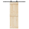 Vidaxl -Box mit Teilen für Schiebetür 183 cm Stahl schwarz