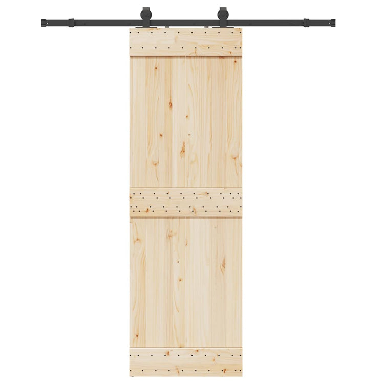 Vidaxl -Box mit Teilen für Schiebetür 183 cm Stahl schwarz