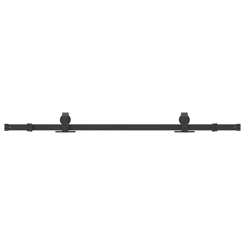 Vidaxl -Box mit Teilen für Schiebetür 152,5 cm Stahl schwarz