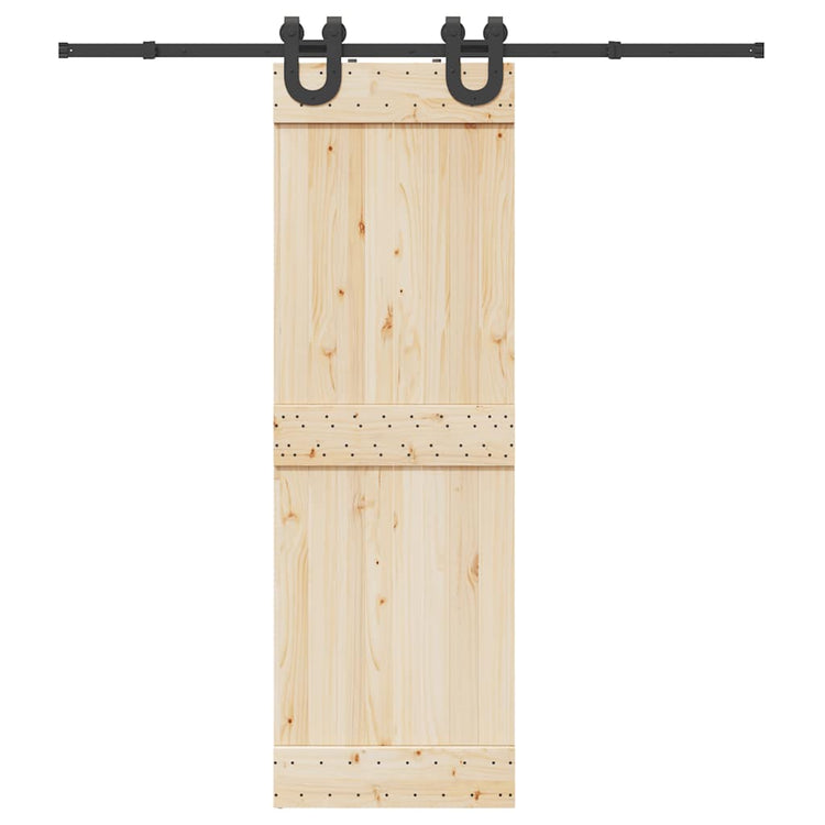 Vidaxl -Box mit Teilen für Schiebetür 200 cm Stahl schwarz