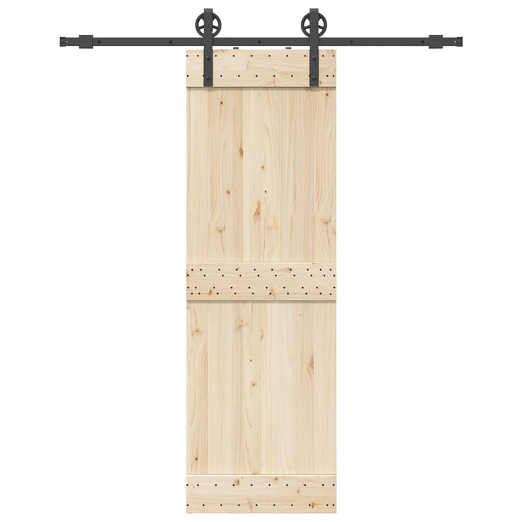 Vidaxl -Box mit Teilen für Schiebetür 183 cm Stahl schwarz