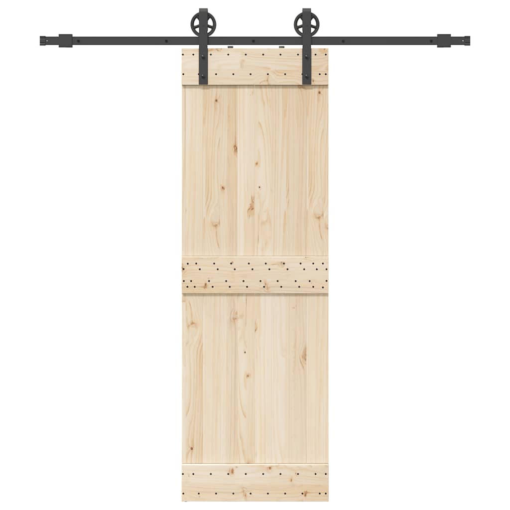 Vidaxl -Box mit Teilen für Schiebetür 200 cm Stahl schwarz