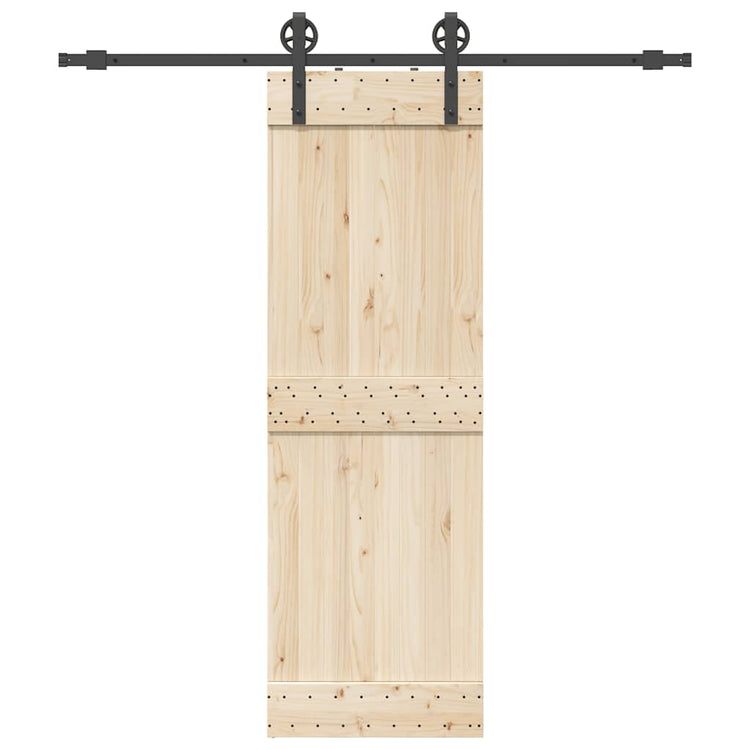 Vidaxl -Box mit Teilen für Schiebetür 200 cm Stahl schwarz