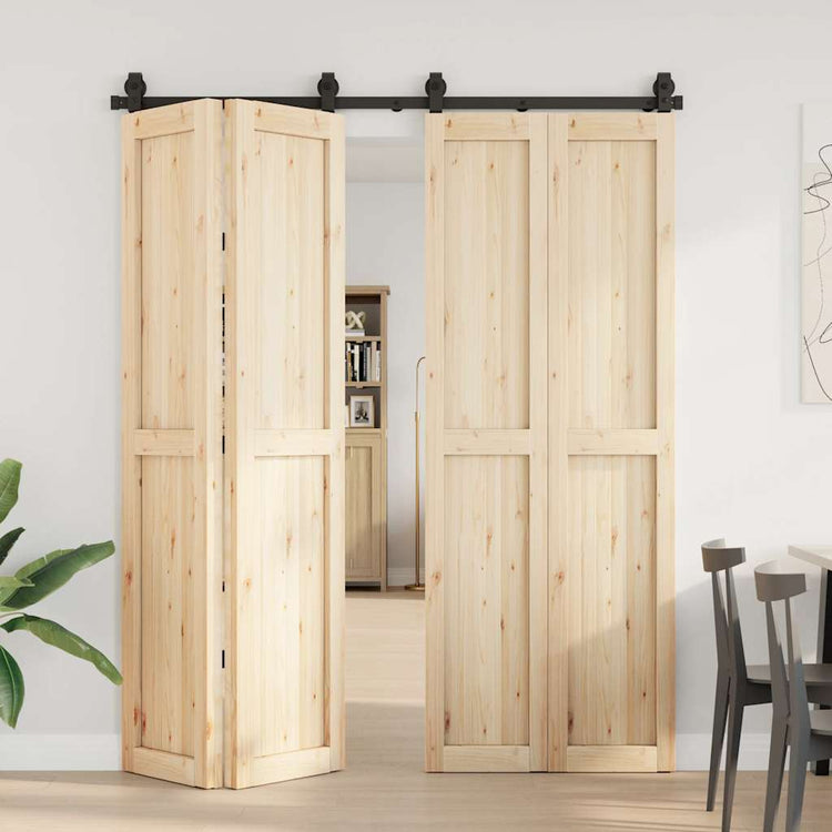 Vidaxl -Box mit Teilen für Schiebetür 183 cm Stahl schwarz