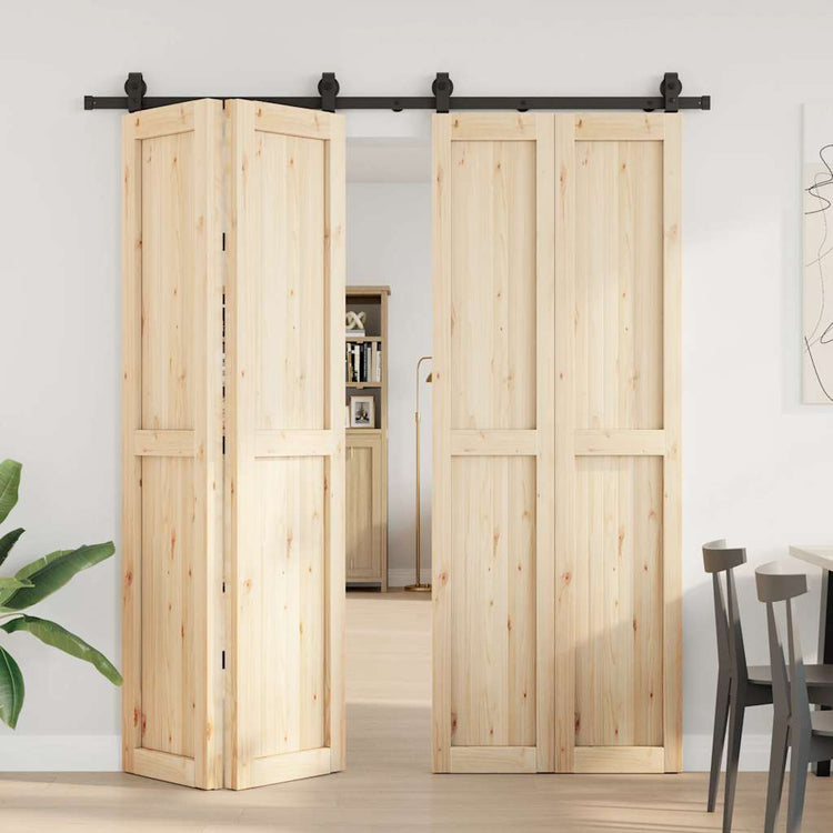 Vidaxl -Box mit Teilen für Schiebetür 200 cm Stahl schwarz