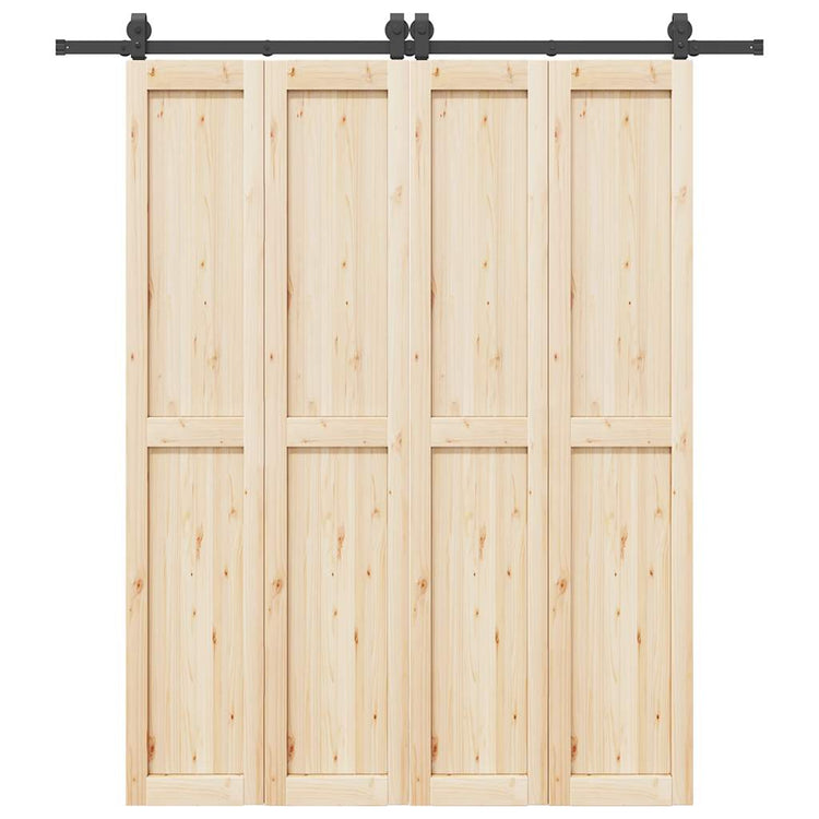 Vidaxl -Box mit Teilen für Schiebetür 200 cm Stahl schwarz