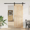 Vidaxl -Box mit Teilen für Schiebetür 183 cm Stahl schwarz