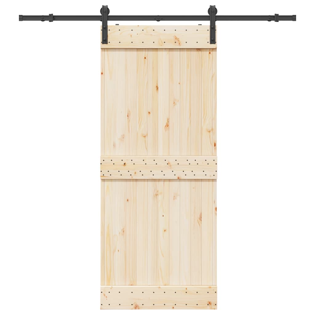 Vidaxl -Box mit Teilen für Schiebetür 183 cm Stahl schwarz