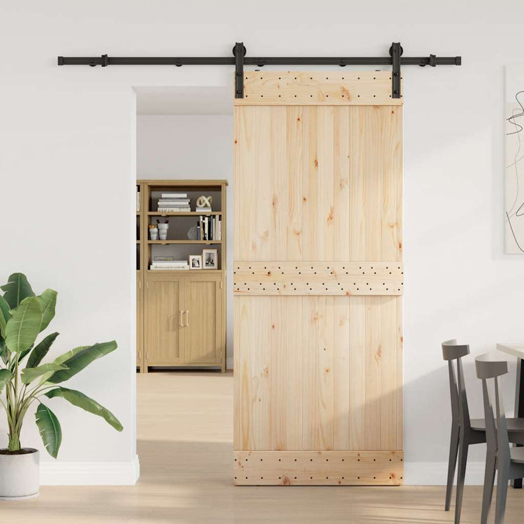 Vidaxl -Box mit Teilen für Schiebetür 200 cm Stahl schwarz