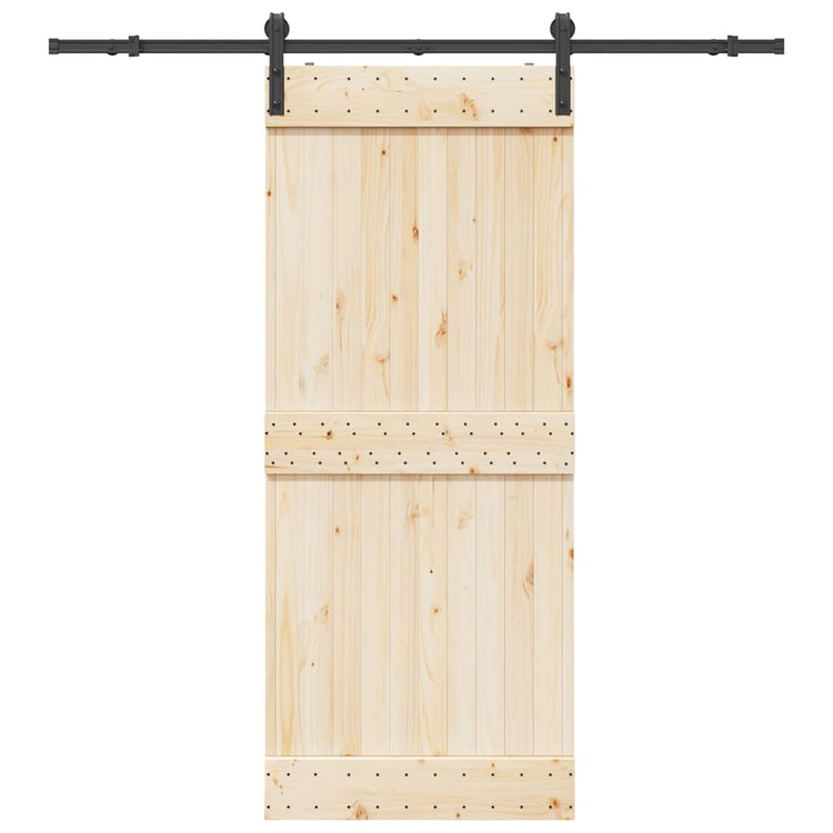 Vidaxl -Box mit Teilen für Schiebetür 200 cm Stahl schwarz