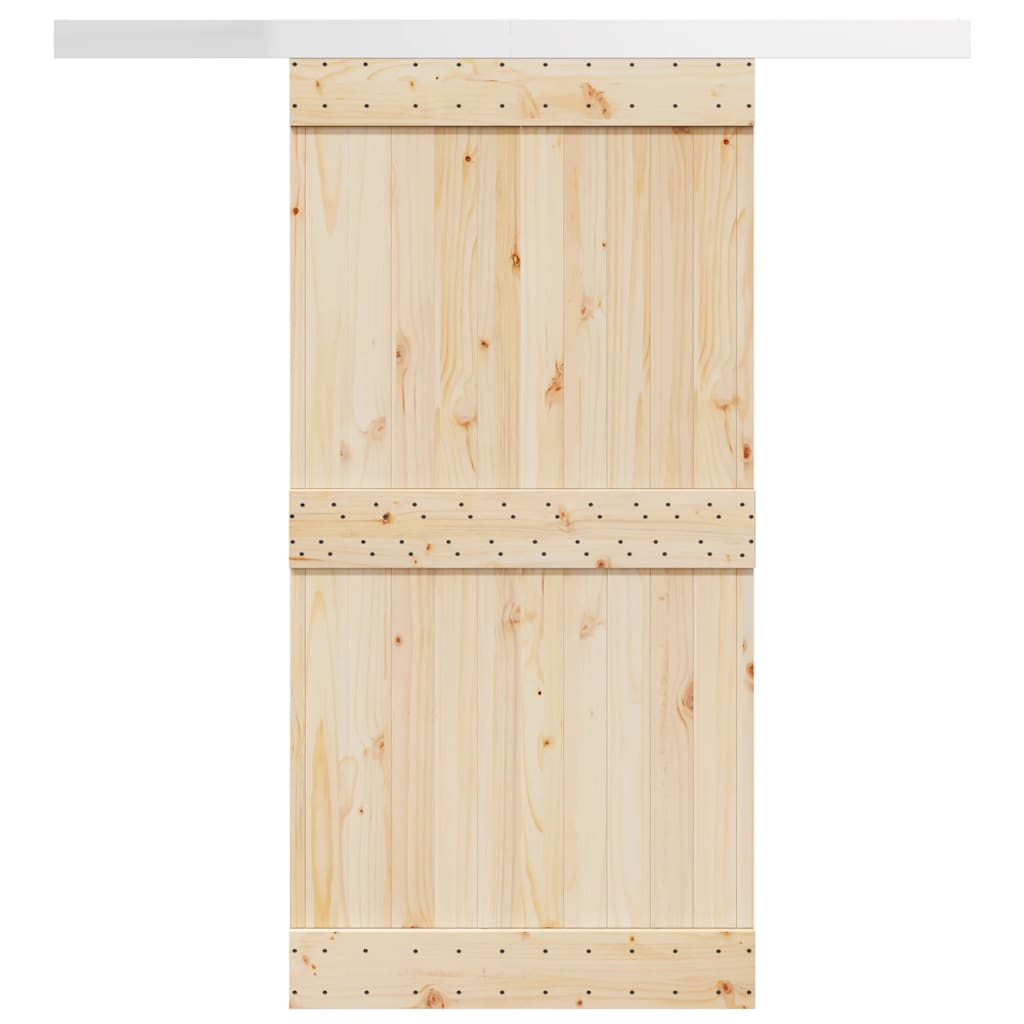 Vidaxl -Teig -Set -Schiebetür 200 cm Aluminiumlegierung silberfarben