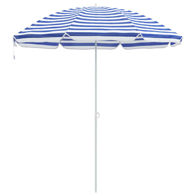 VidaXL Strandschirm Blau und Weiß 263 x 263 x 272 cm
