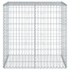 Vidaxl Schanskorf 100x50x100 cm verzinktes Eisensilber gefärbt