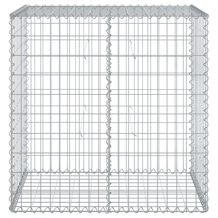 Vidaxl Schanskorf 100x50x100 cm verzinktes Eisensilber gefärbt