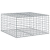 Vidaxl Schanskorf 100x100x50 cm verzinktes Eisen Silber gefärbt
