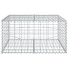 Vidaxl Schanskorf 100x100x50 cm verzinktes Eisen Silber gefärbt