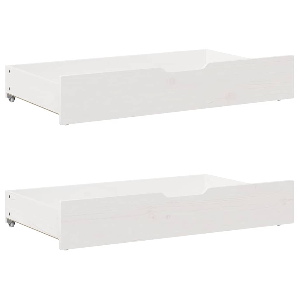VIDAXL -Bettlades 2 PCs 95 x 55x16 cm Festkiefer