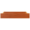 VIDAXL -Bettlades 2 PCs 95x55x16 Festkiefer Wäsche braun