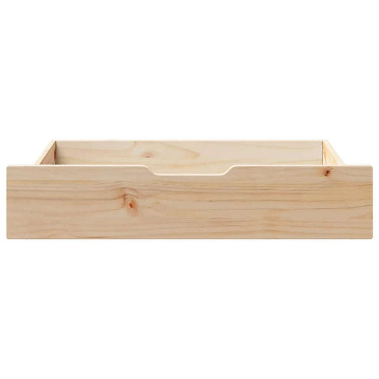 VIDAXL -Bettlades 2 ST mit Rädern 80 x 55x16 cm Festkiefer