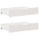 Vidaxl -Bettlades 2 ST 80x55x16 cm Festkiefer weiß