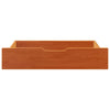VIDAXL -Bettlades 2 ST 80x55x16 Festkiefer Wäsche braun