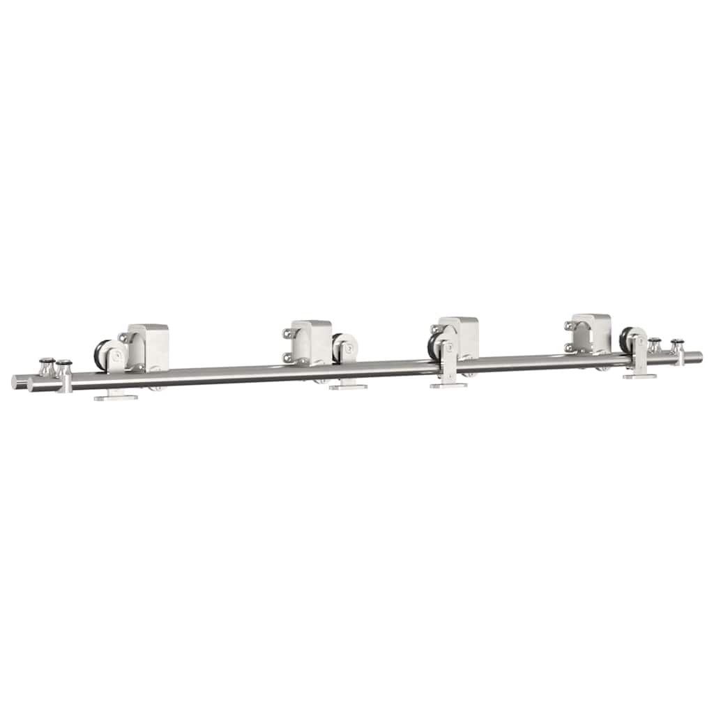 Vidaxx Schiebetürteile-Set 183 cm Edelstahl silberfarben
