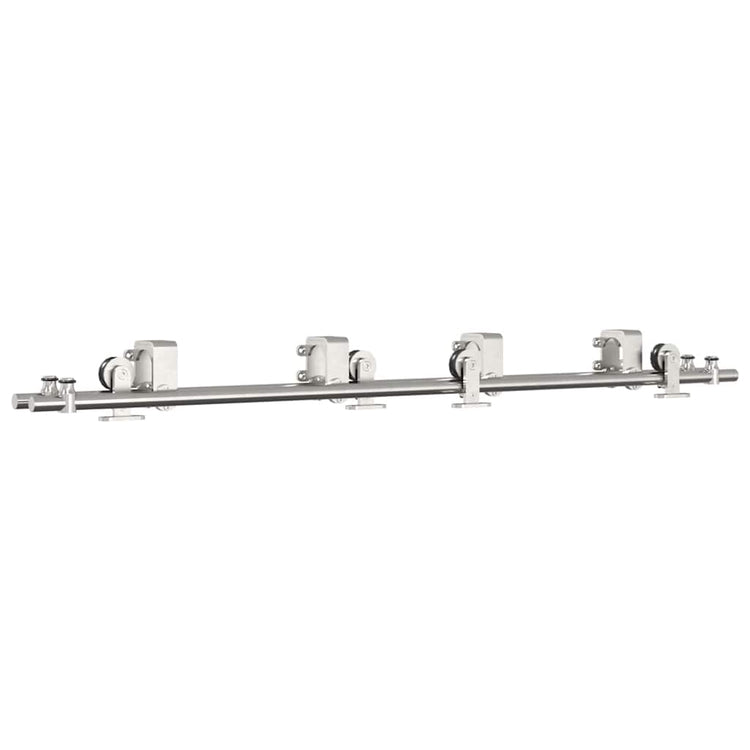 Vidaxx Schiebetürteile-Set 183 cm Edelstahl silberfarben