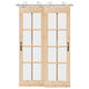Vidaxx Schiebetürteile-Set 183 cm Edelstahl silberfarben
