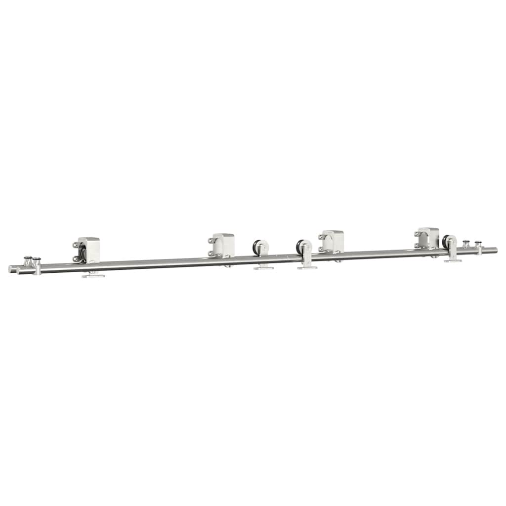 Vidaxx Schiebetürteile-Set 200 cm Edelstahl silberfarben