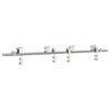 Vidaxx Schiebetürteile-Set 183 cm Edelstahl silberfarben