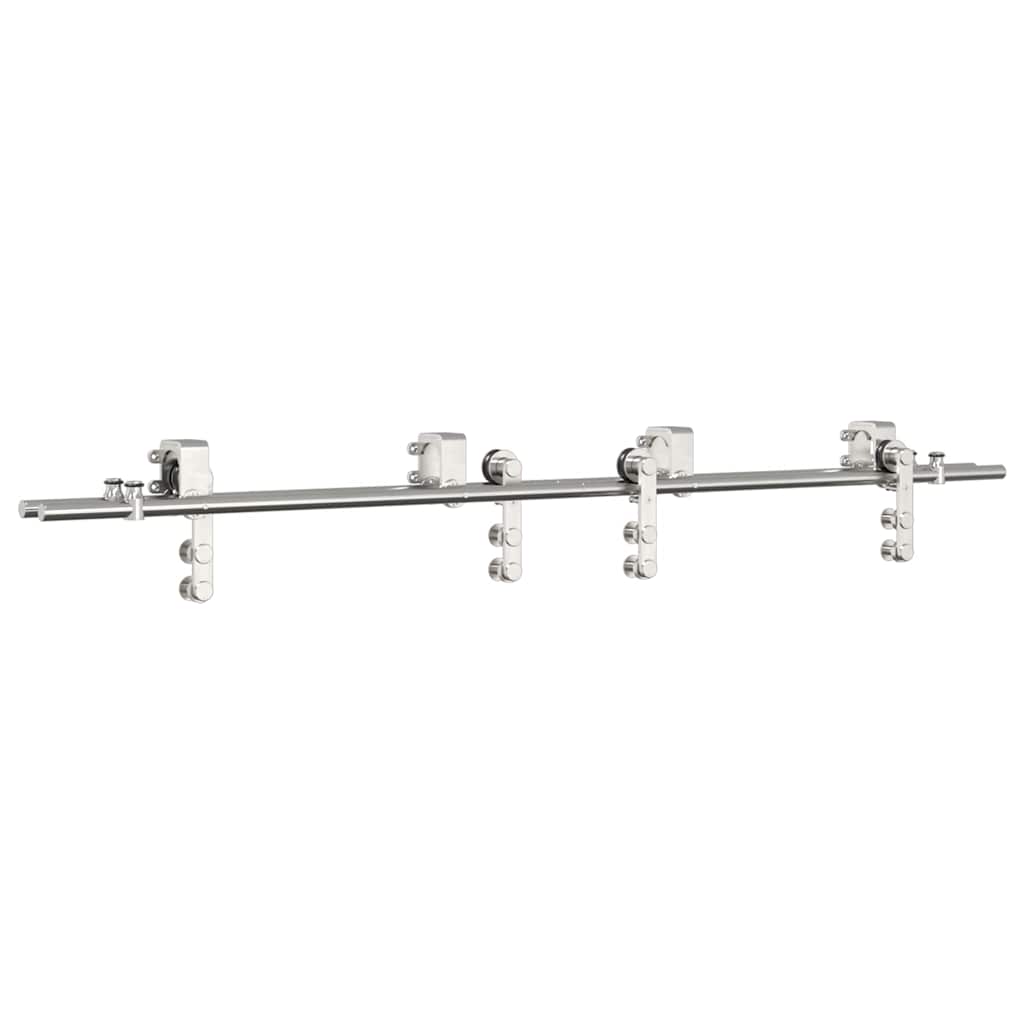 Vidaxx Schiebetürteile-Set 183 cm Edelstahl silberfarben
