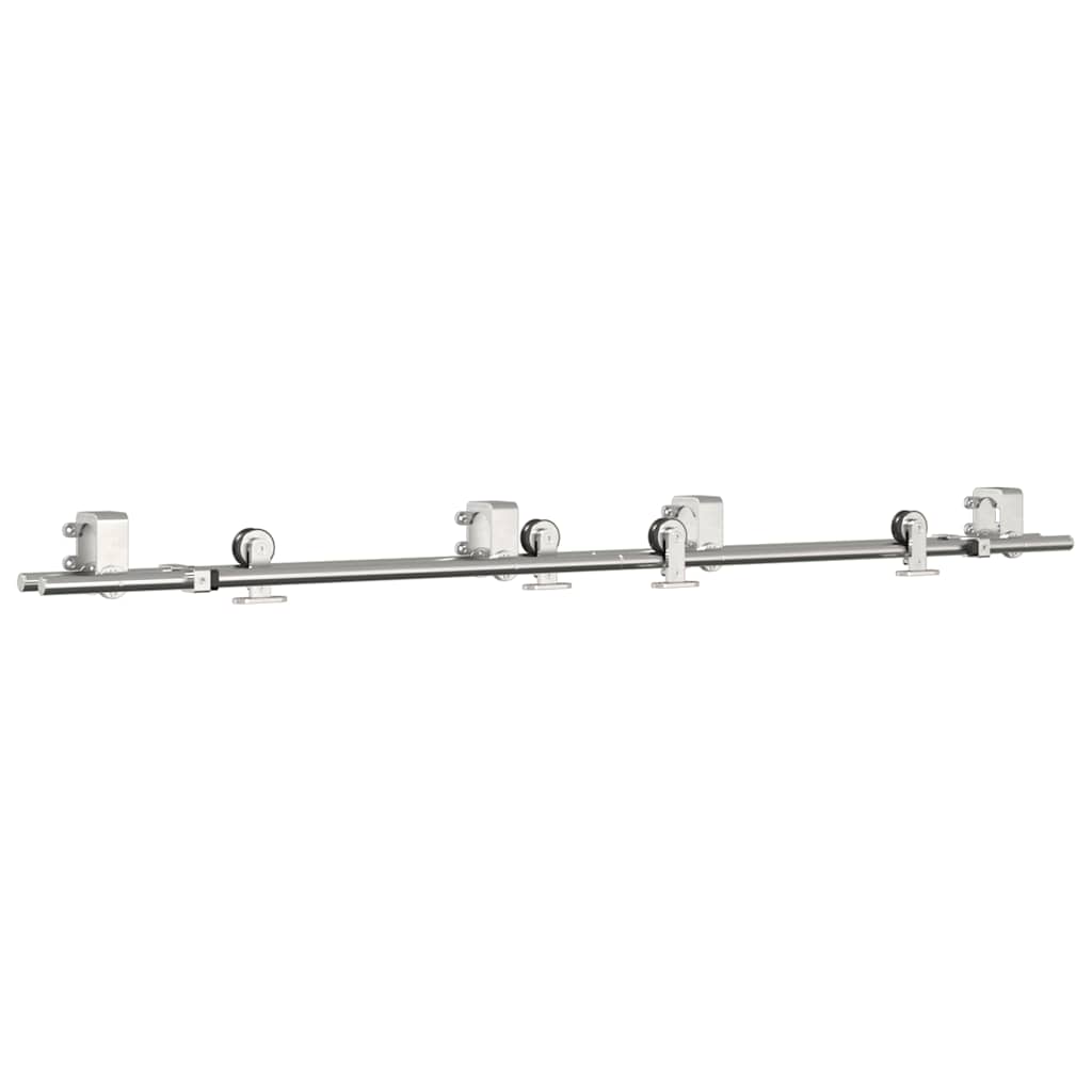 Vidaxx Schiebetürteile-Set 183 cm Edelstahl silberfarben